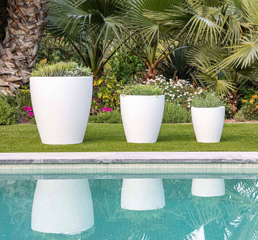 Macetero redondo de color VIOLETA 40