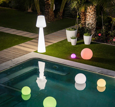 Macetero redondo de color VIOLETA 55