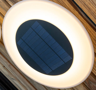 Aplique de pared redondo con carga Solar WALLY DISK