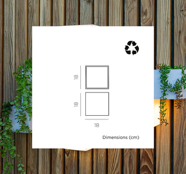 Aplique de pared con carga Solar WALLY