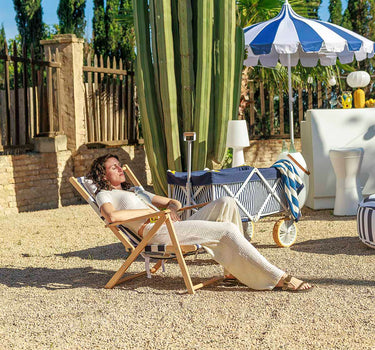 SILLA PLEGABLE A RAYAS AGUABLAVA