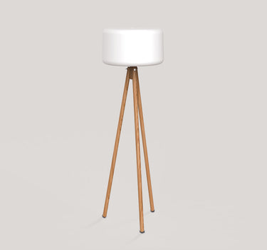 Design staande lamp met houten poten CHLOE 140