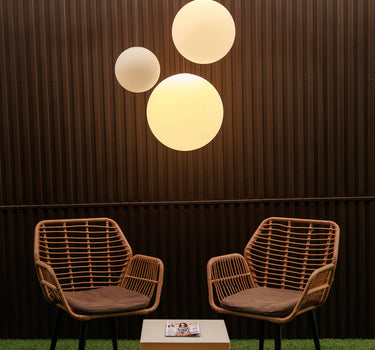 LÁMPARA COLGANTE ESFÉRICA CON BATERÍA RECARGABLE PIANETA