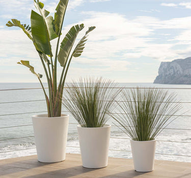 Macetero redondo de color GERBERA 45