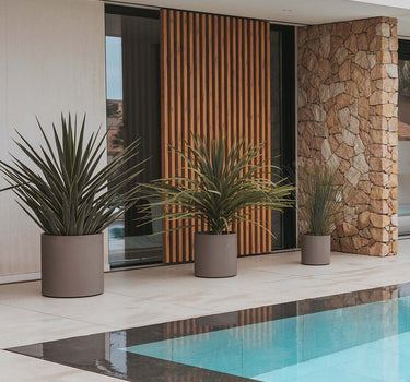 Macetero redondo de color HORTENSIA 40