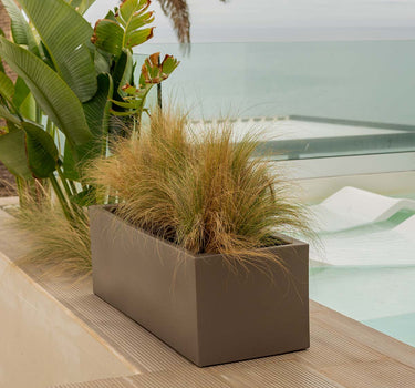 Macetero rectangular de color JARA 60