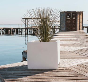 Macetero cuadrado de color NARCISO 50