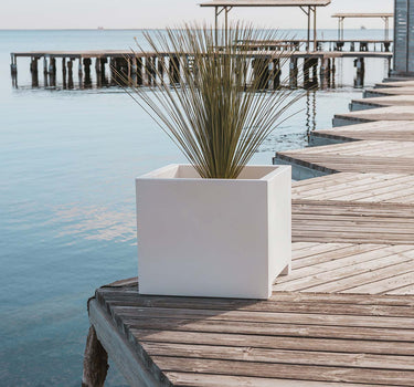 Macetero cuadrado de color NARCISO 60