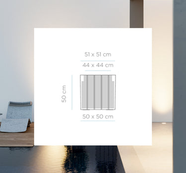 Macetero cuadrado de color OLIVO 50