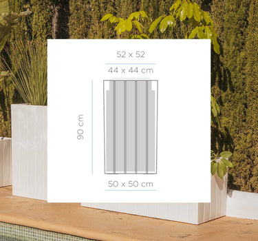 Macetero alto de color OLIVO HIGH